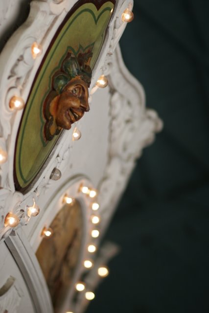 Face of Fun on a Carousel