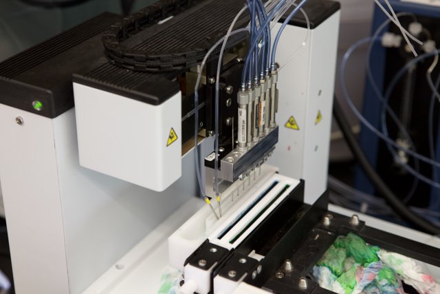 Complex Wiring of the UCLA Micro Bio Chip Machine