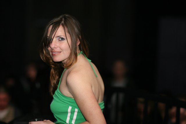 Penelope Smiles Over Her Shoulder at Evening Event