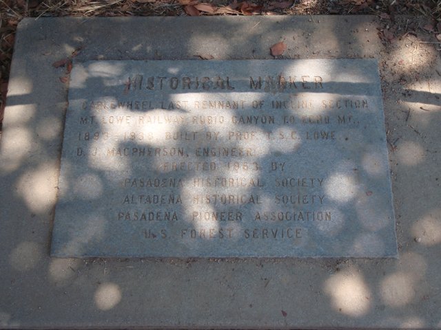 Memorial Plaque at White Mountain