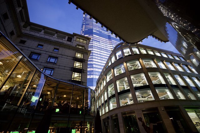 Modern London Architecture at Twilight