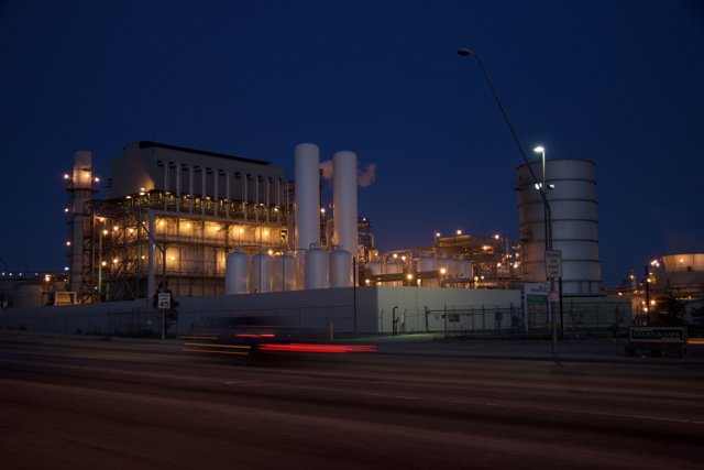 Night Time at the Industrial Plant