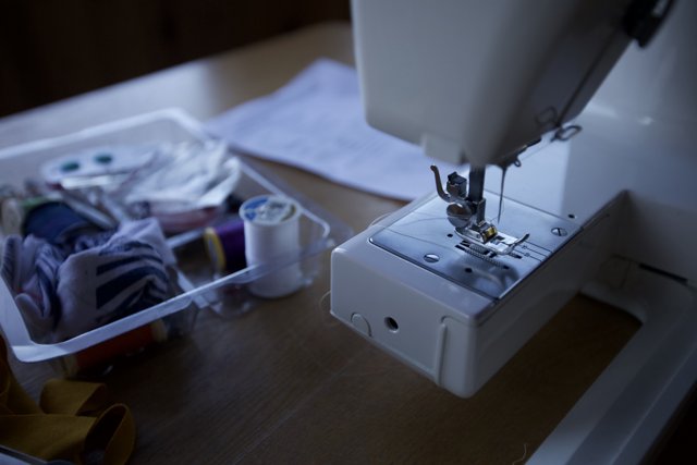 Sewing Machine at Wickstrom Wedding