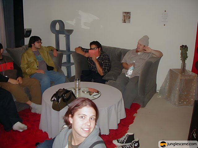 Group Gathering in Cozy Living Room