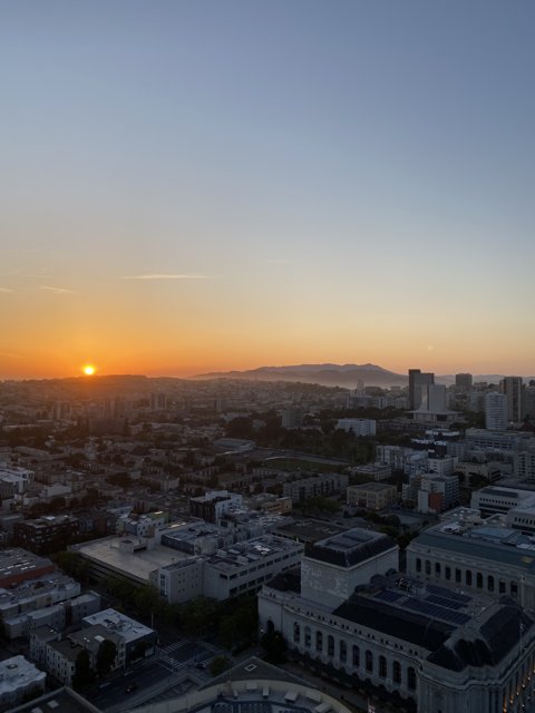 Sunset over San Francisco's Golden Gate Bridge