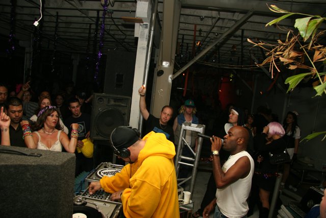 Party DJ in Yellow Hoodie