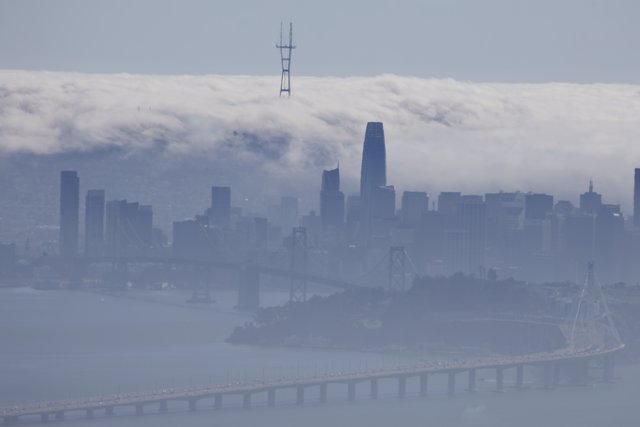 Shrouded Metropolis: A Cloak of Fog over the City