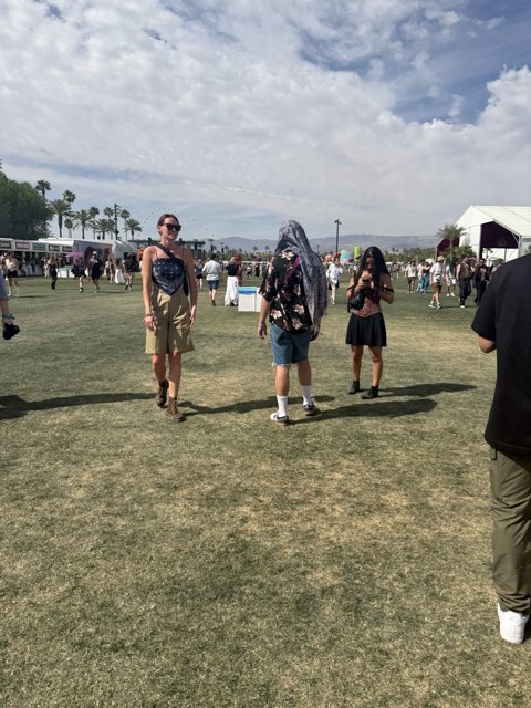 Festival Vibes Under Cloudy Skies