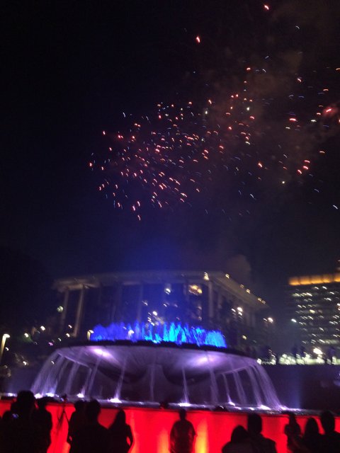 Spectacular Fireworks Display over the Civic Center Mall