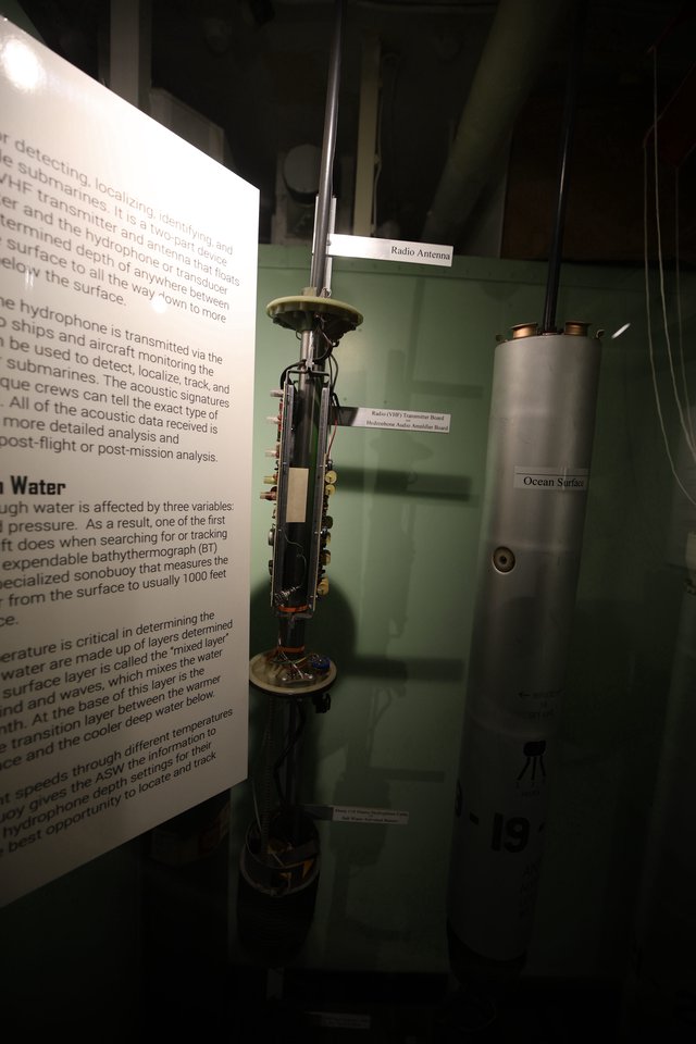 Submarine Detection Equipment Display at USS Hornet Museum