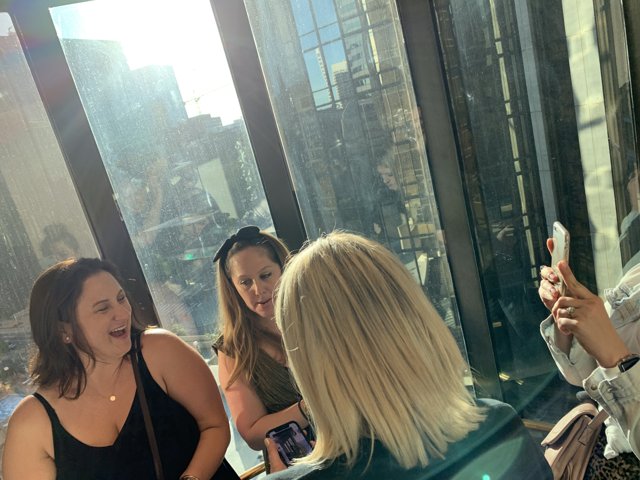 Women Enjoying the Los Angeles View