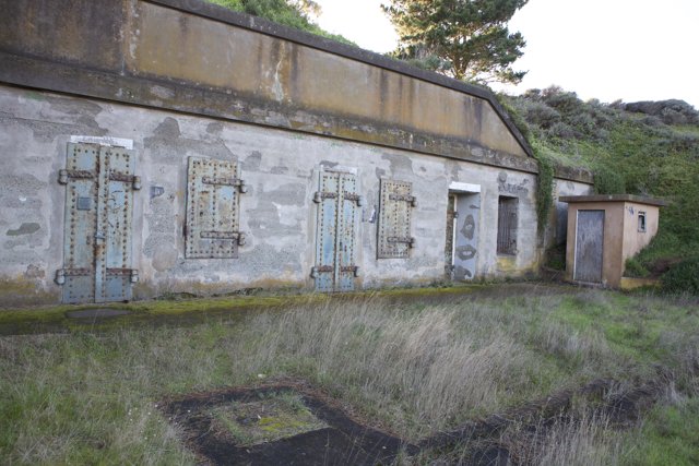 Abandoned Bunker Building in the Countryside