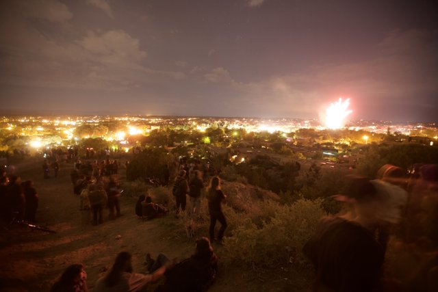 Flares and Fireworks in Santa Fe