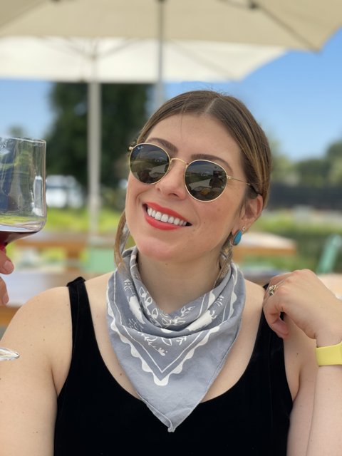 Sunglasses and Wine in Napa