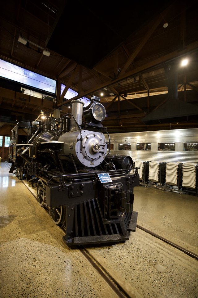 Historic Steam Locomotive Display at Sacramento Railroad Museum