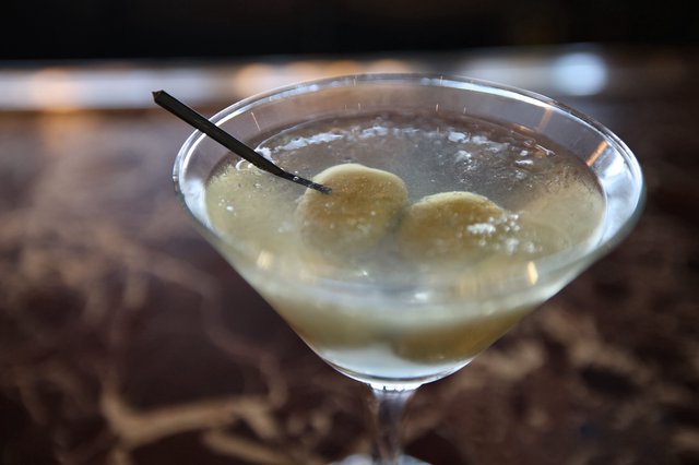 Lychee Martini with Fresh Fruit Garnish