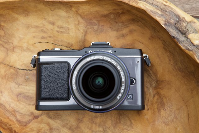 Olympus Oly Mju-e2 and Wooden Accessories