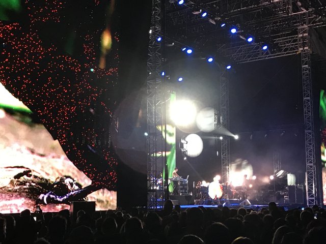 Rock Concert Electrifies Urban Crowd