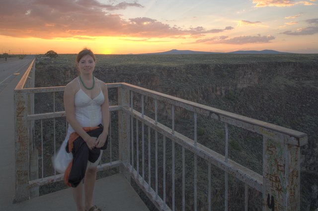 Sunset Over Rio Grande Gorge, New Mexico