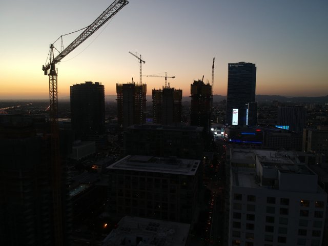 Sunset over the Metropolitan Cityscape
