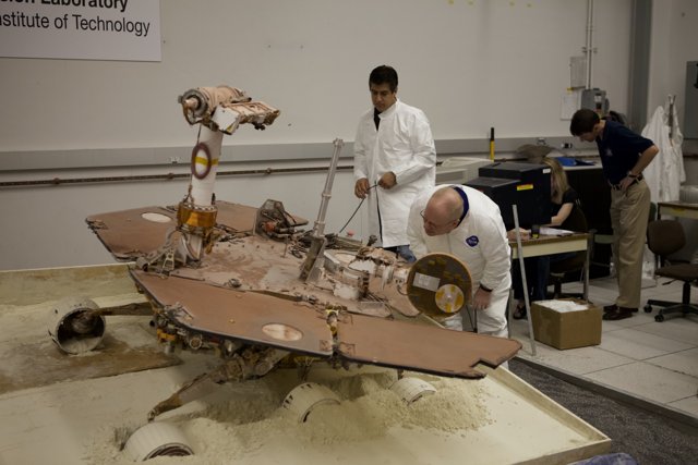 Examining the Unstuck Mars Rover