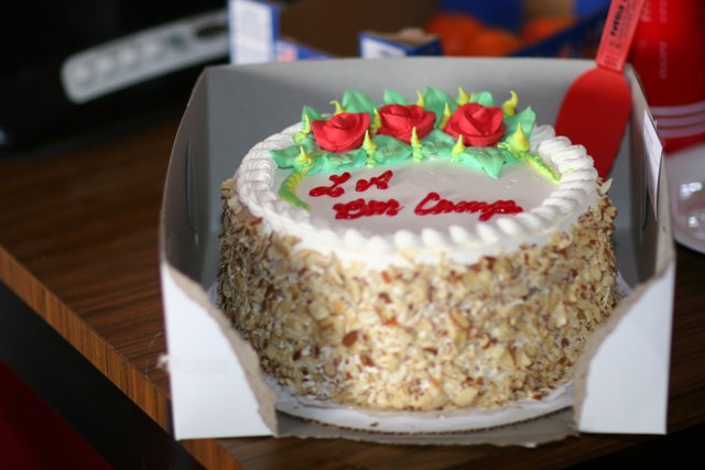 Red Rose Birthday Cake