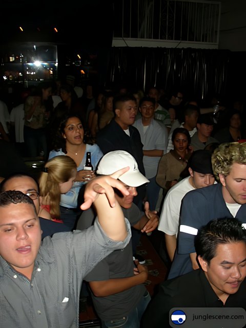 Nightclub Crowd Wearing Hats