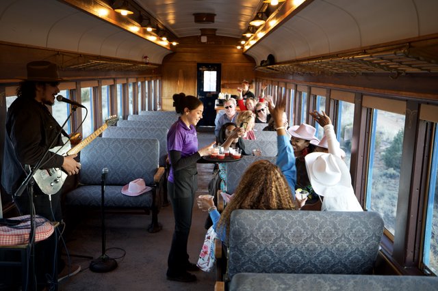 Live Music and Dining on a Vintage Train Car