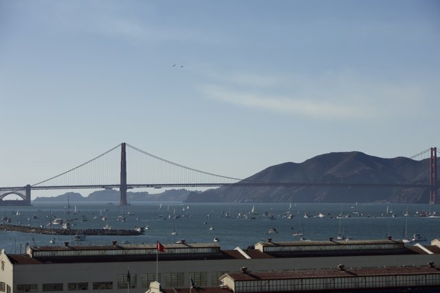Fleet Week Air Show 2023 - San Francisco's Majestic Bridge View