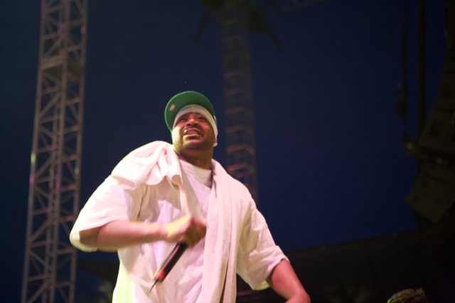 Ghostface Killah Rocks Coachella Stage in Green Hat