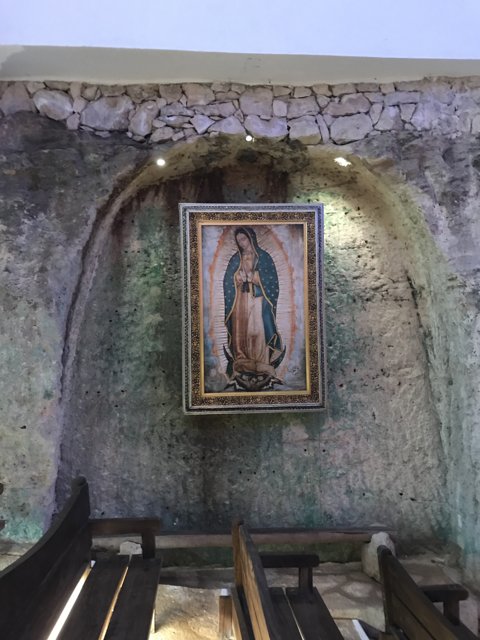The Virgin of Guadalupe in a Church