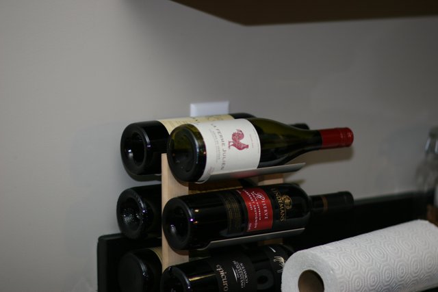 Vintage Red Wine on Display