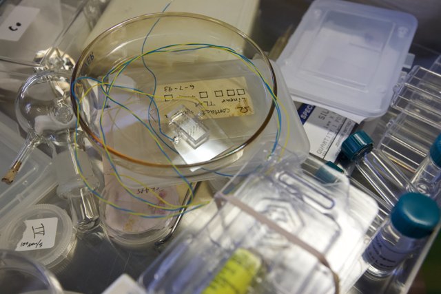 The Nano Lab in 2008: A Glass Jar and Plastic Container