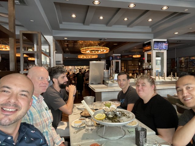 Lunch with the Guys at a Downtown LA Restaurant