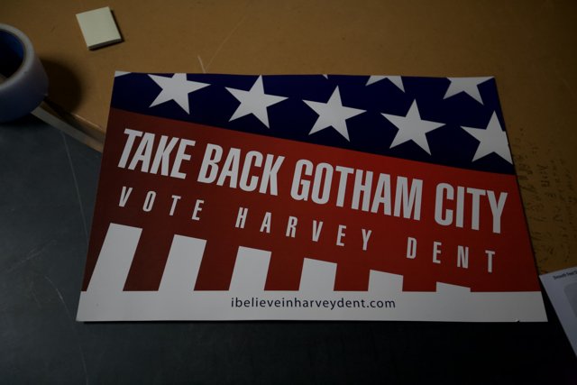 Harvey Dent leads the way in Gotham City!