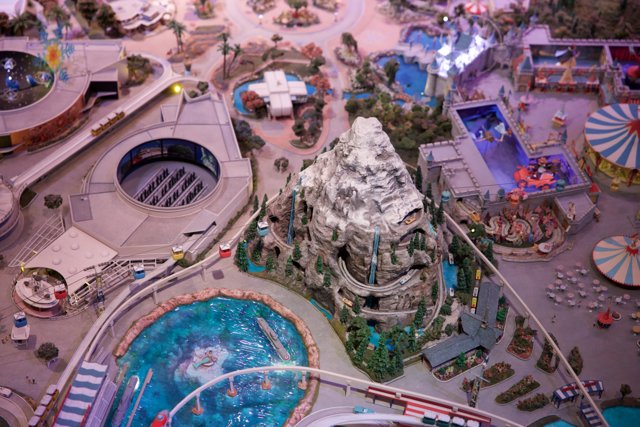 Architectural Masterpiece: Themed Amusement Park Model