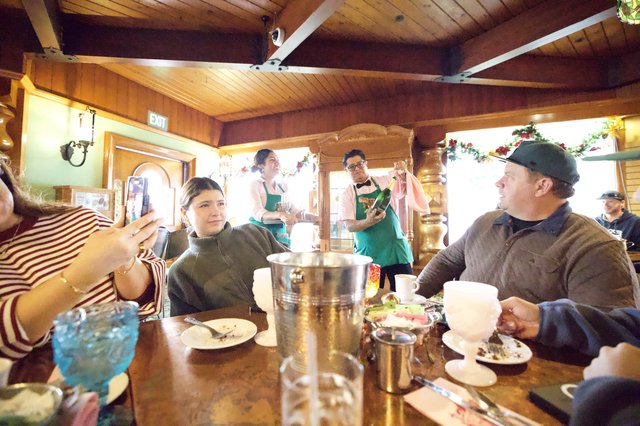 Family Gathering at Traditional German-Style Restaurant