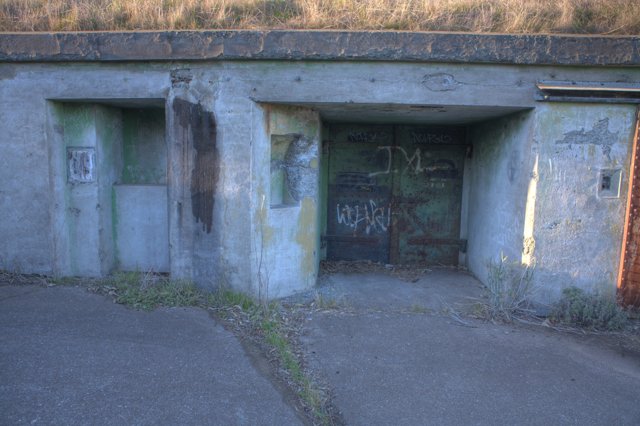 Abandoned Bunker Covered in Graffiti