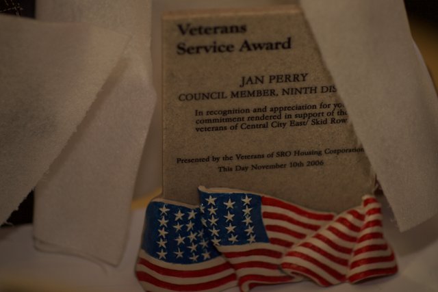 Jan Ferrier Receives Veterans Service Award