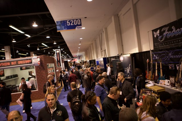 Massive Crowd at NAMM Convention