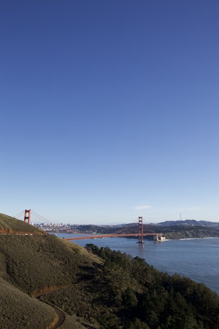 Majestic Vista: The Golden Gate Bridge from Hill 88