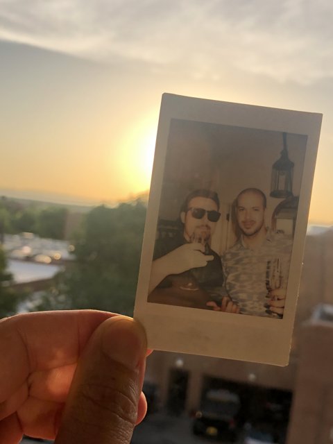 Two Men in the Sunset