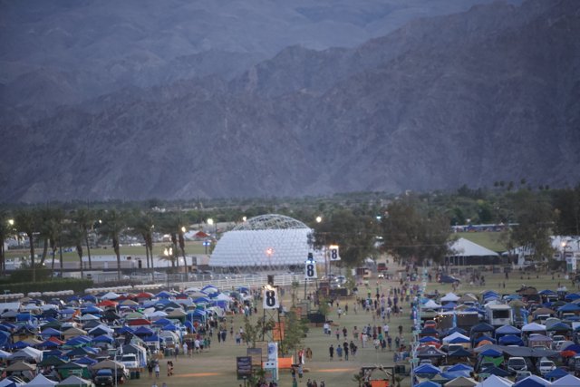 Bustling Crowd at Coachella Festival