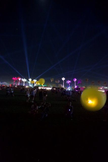 Colorful Balloons Light Up the Night Sky at Coachella 2014