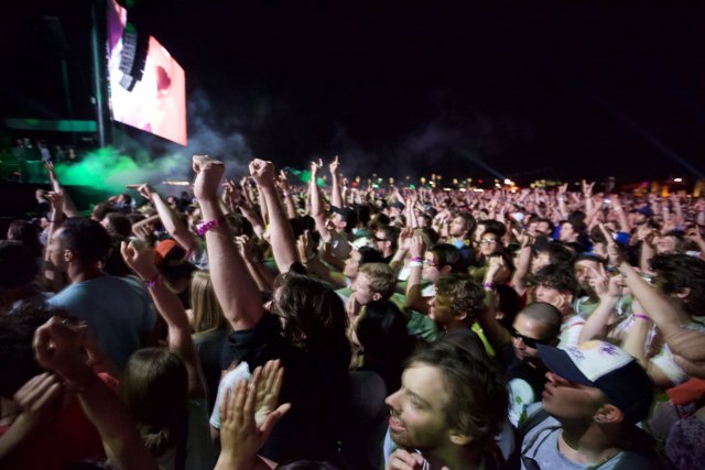 Crowd goes wild at Coachella Music Festival
