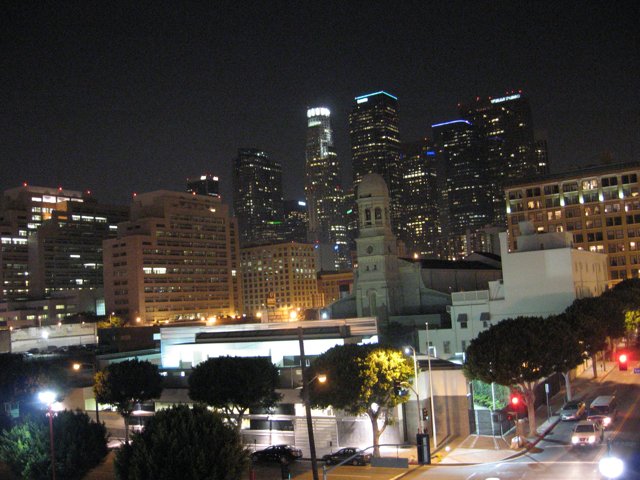 Nighttime Metropolis Skyline
