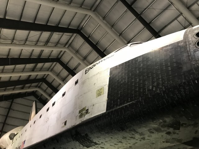 Inside the Hangar with the Space Shuttle