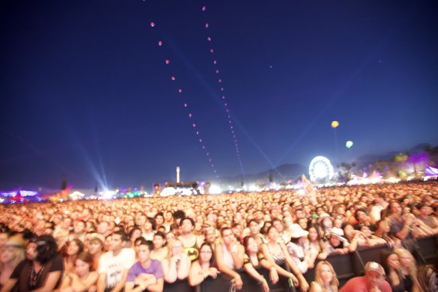 Lights and Cheers at Coachella Music Festival