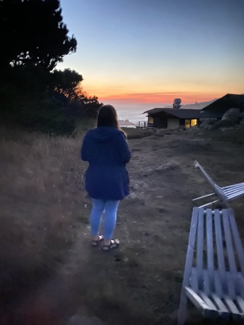 A Walk Along the Beach at Sunset