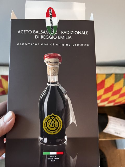 Aromatic Balsamic Vinegar and an Open Book